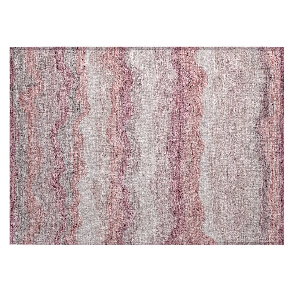 Machine Washable Indoor/Outdoor Chantille ACN2397 Orange 1'8" x 2'6" Rug. Picture 1
