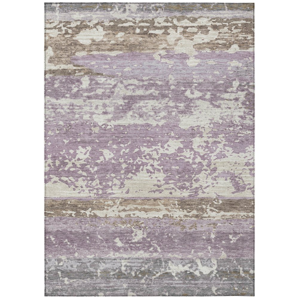 Machine Washable Indoor/Outdoor Chantille ACN2398 Purple 2'6" x 3'10" Rug. Picture 1