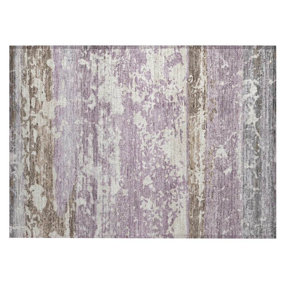 Machine Washable Indoor/Outdoor Chantille ACN2398 Purple 1'8" x 2'6" Rug. Picture 1
