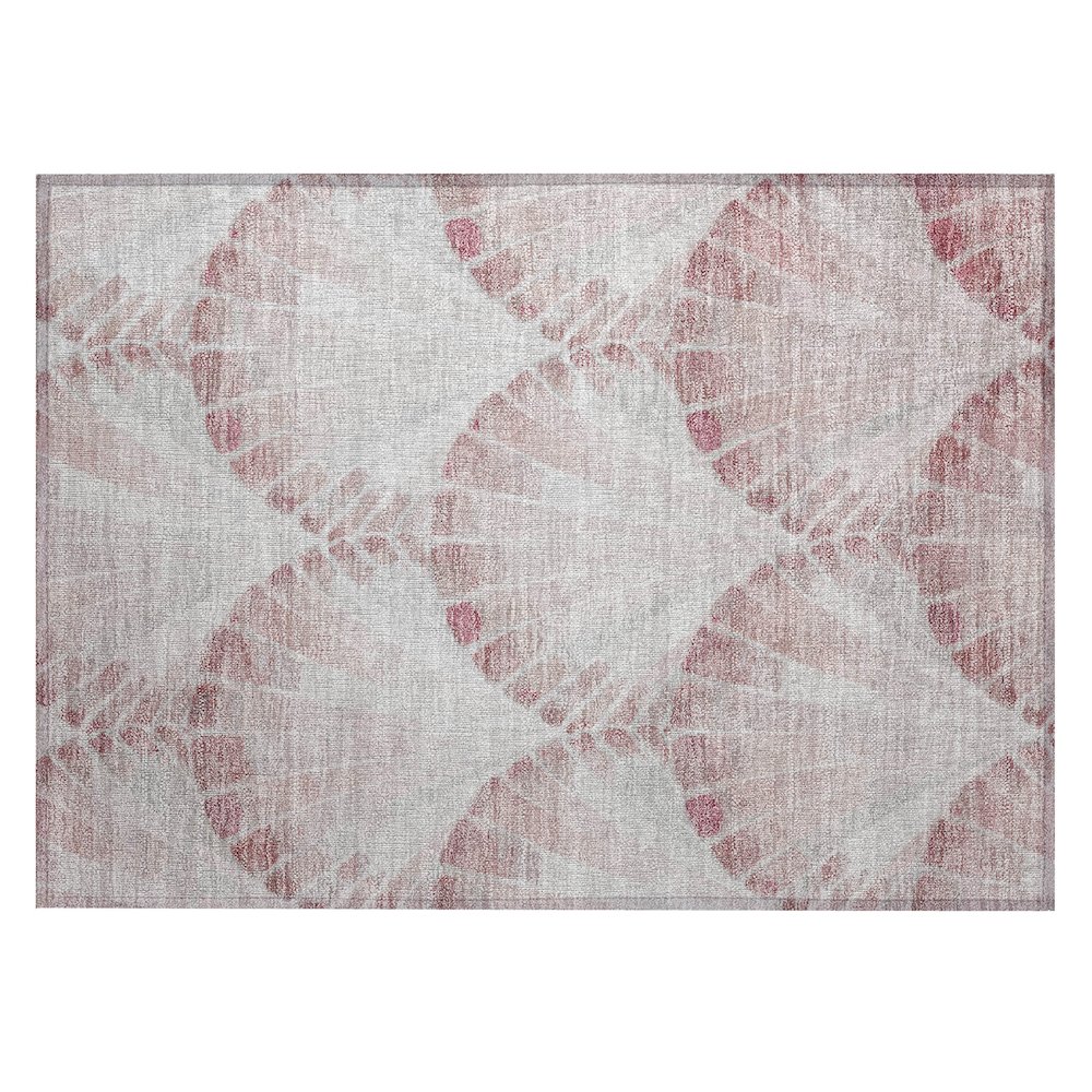 Machine Washable Indoor/Outdoor Chantille ACN2401 Pink 1'8" x 2'6" Rug. Picture 1