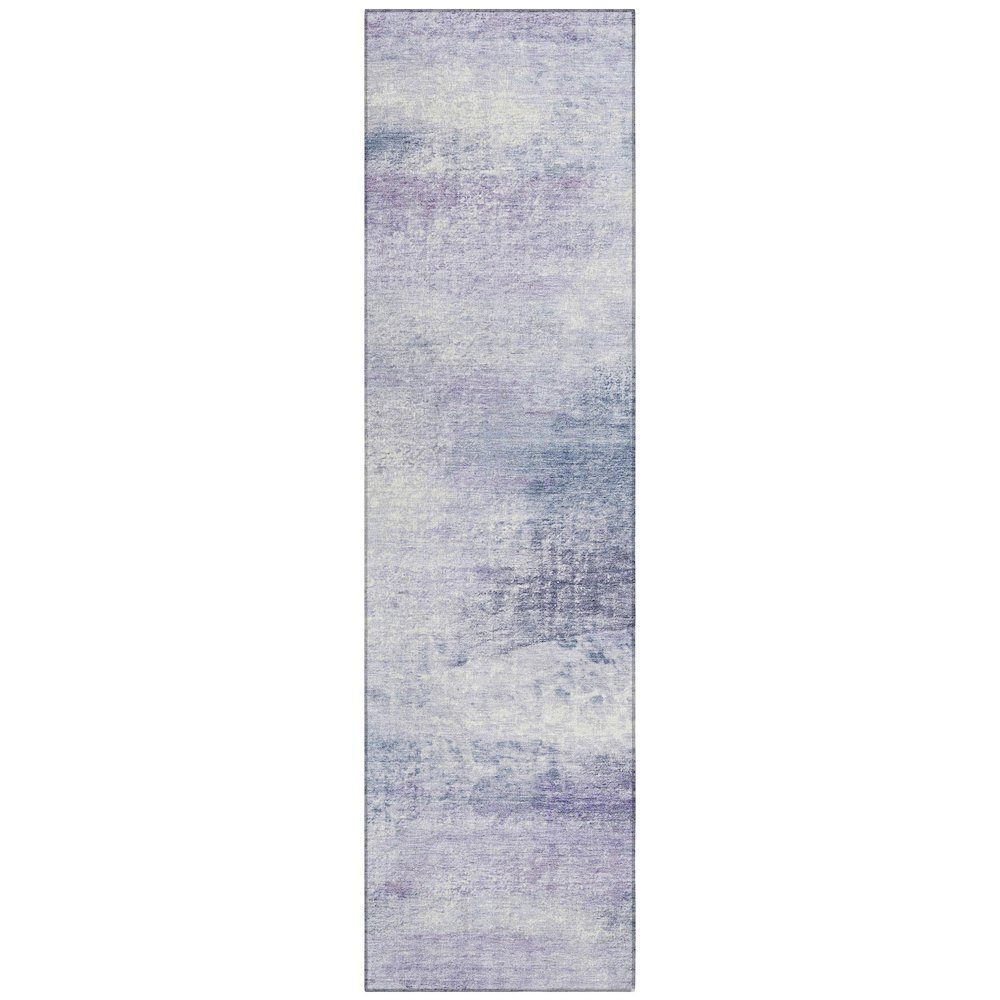 Machine Washable Indoor/Outdoor Chantille ACN2402 Purple 2'3" x 7'6" Runner Rug. Picture 1