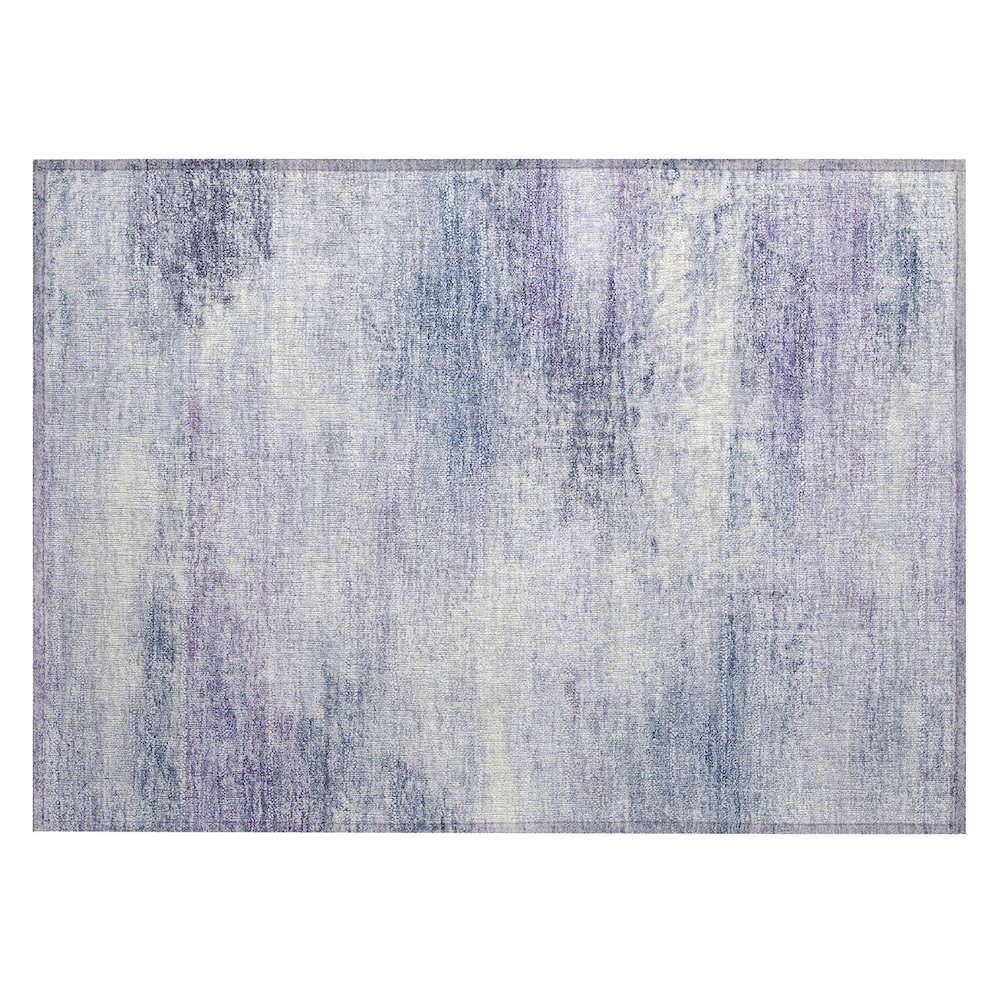 Machine Washable Indoor/Outdoor Chantille ACN2402 Purple 1'8" x 2'6" Rug. Picture 1