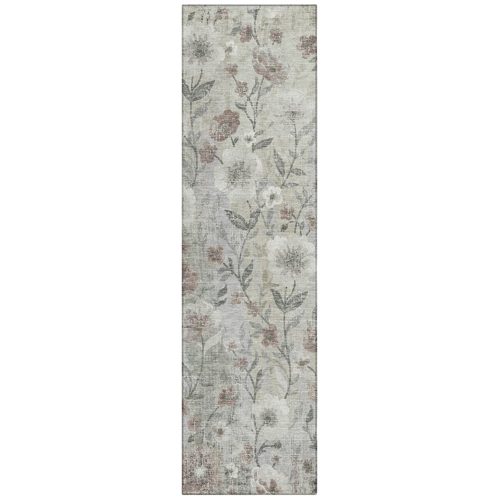 Machine Washable Indoor/Outdoor Chantille ACN2403 Brown 2'3" x 7'6" Runner Rug. Picture 1