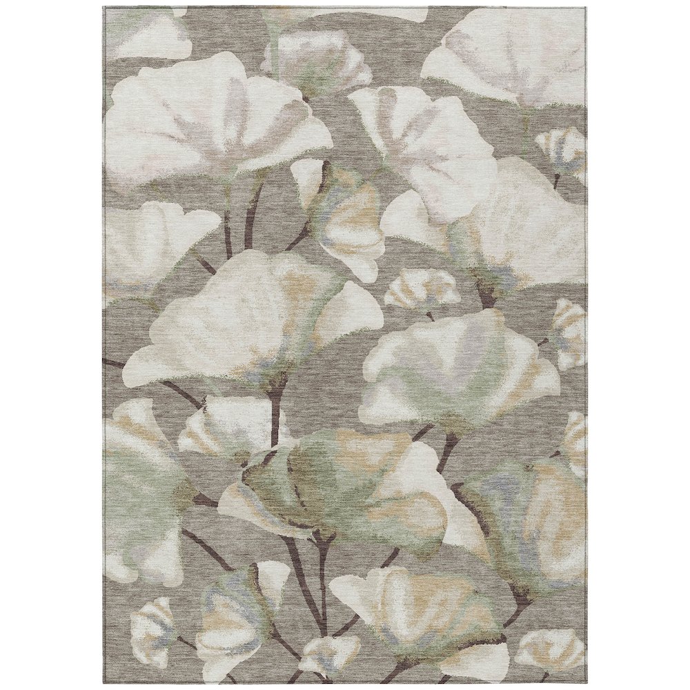 Machine Washable Indoor/Outdoor Chantille ACN2405 Brown 2'6" x 3'10" Rug. Picture 1