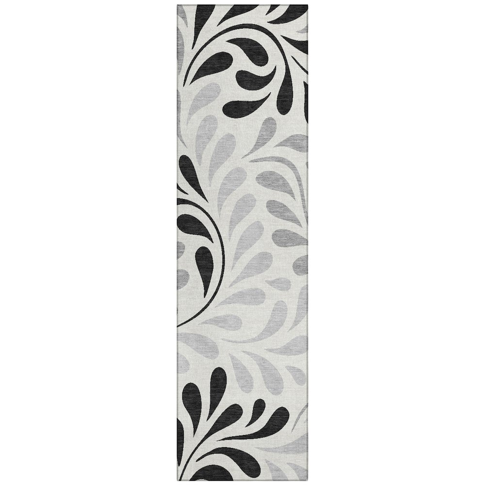 Machine Washable Indoor/Outdoor Chantille ACN2411 Ivory 2'3" x 7'6" Runner Rug. Picture 1