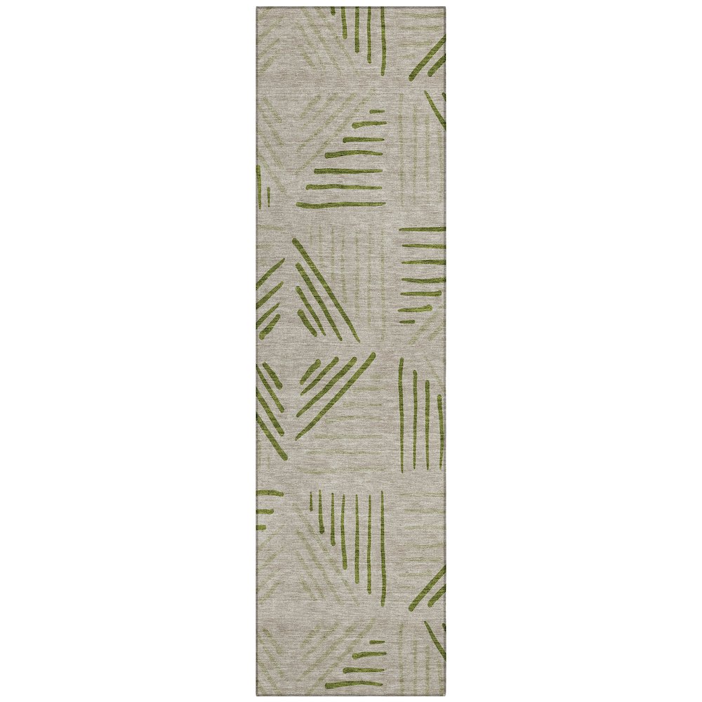 Machine Washable Indoor/Outdoor Chantille ACN2413 Ivory 2'3" x 7'6" Runner Rug. Picture 1