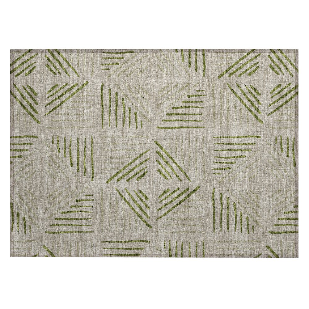 Machine Washable Indoor/Outdoor Chantille ACN2413 Ivory 1'8" x 2'6" Rug. Picture 1
