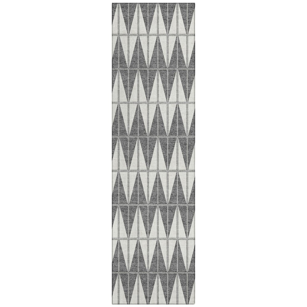 Machine Washable Indoor/Outdoor Chantille ACN2415 Ivory 2'3" x 7'6" Runner Rug. Picture 1