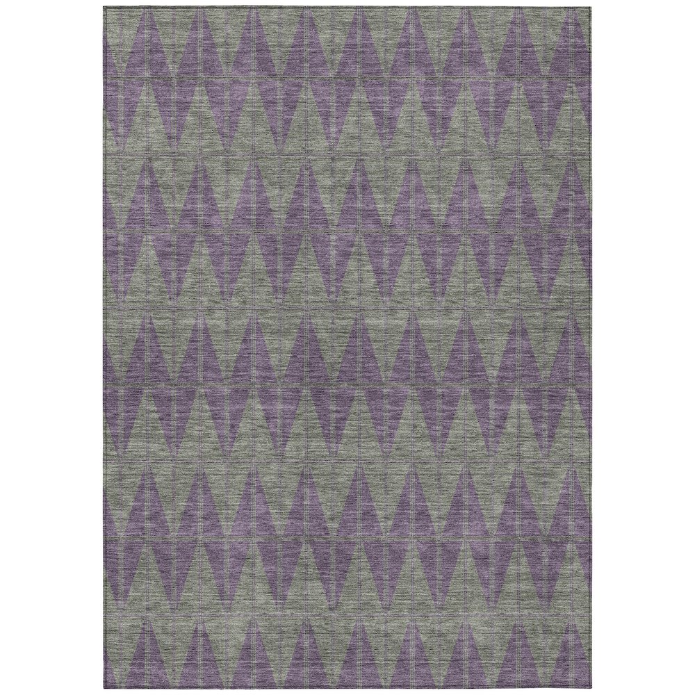 Machine Washable Indoor/Outdoor Chantille ACN2415 Purple 2'6" x 3'10" Rug. Picture 1
