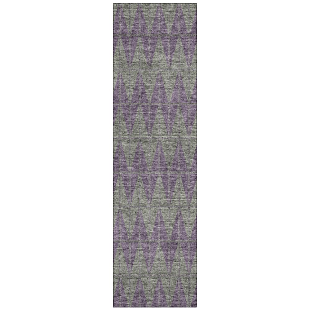 Machine Washable Indoor/Outdoor Chantille ACN2415 Purple 2'3" x 7'6" Runner Rug. Picture 1