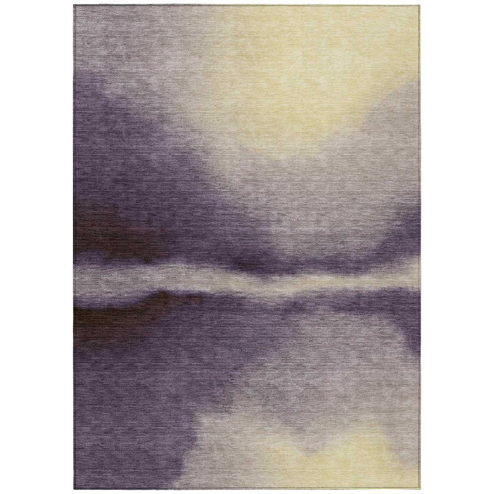 Machine Washable Indoor/Outdoor Chantille ACN2419 Purple 2'6" x 3'10" Rug. Picture 1