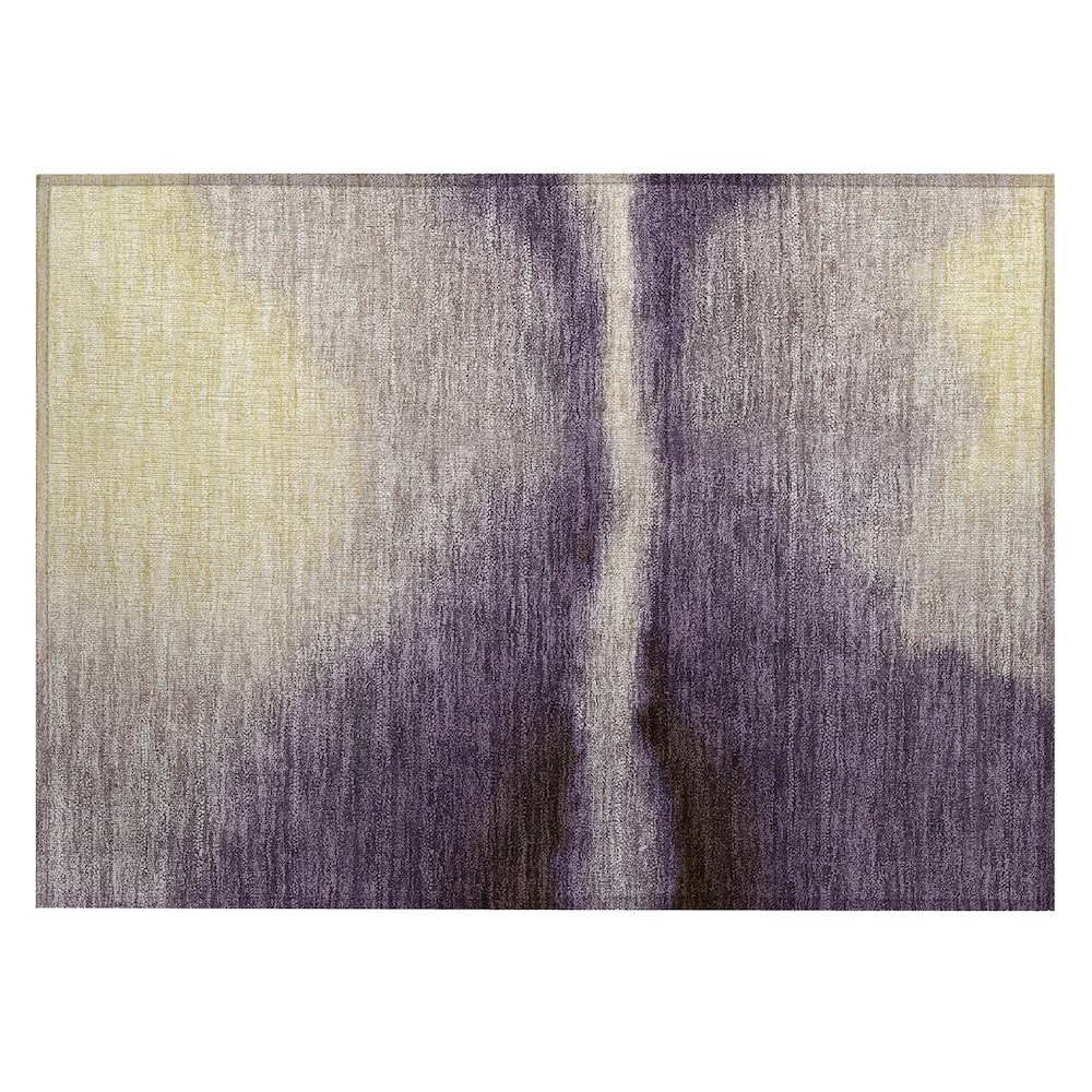 Machine Washable Indoor/Outdoor Chantille ACN2419 Purple 1'8" x 2'6" Rug. Picture 1