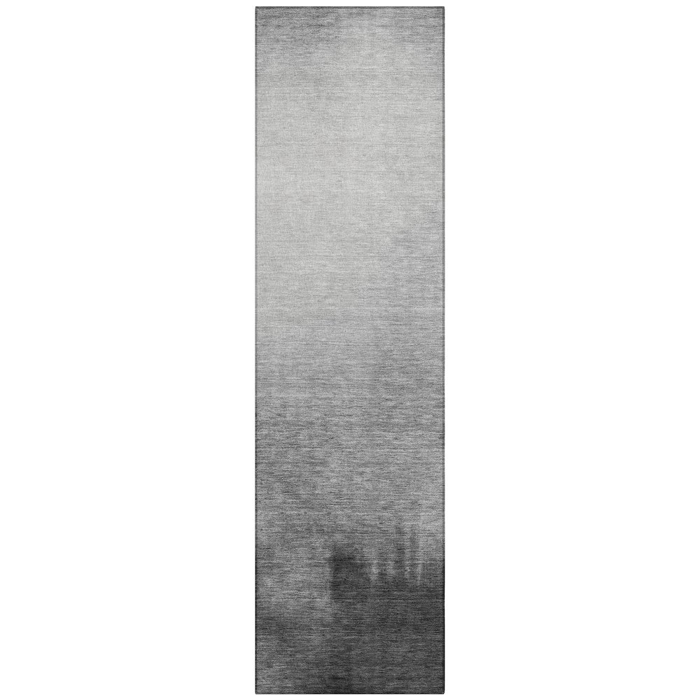 Machine Washable Indoor/Outdoor Chantille ACN2420 Gray 2'3" x 7'6" Runner Rug. Picture 1