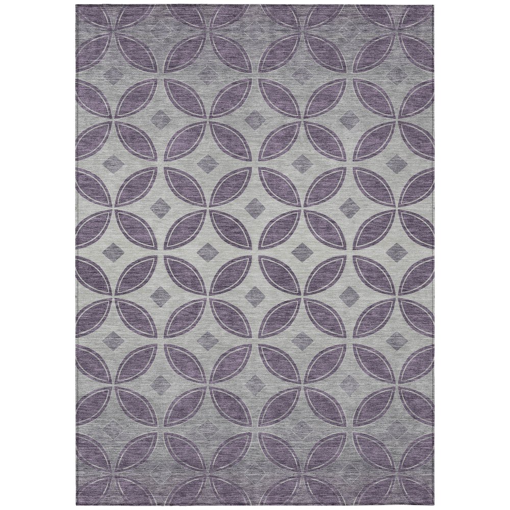 Machine Washable Indoor/Outdoor Chantille ACN2423 Purple 2'6" x 3'10" Rug. Picture 1