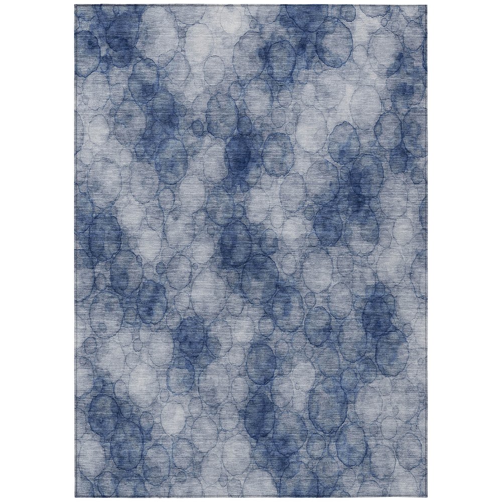 Machine Washable Indoor/Outdoor Chantille ACN2424 Blue 2'6" x 3'10" Rug. Picture 1