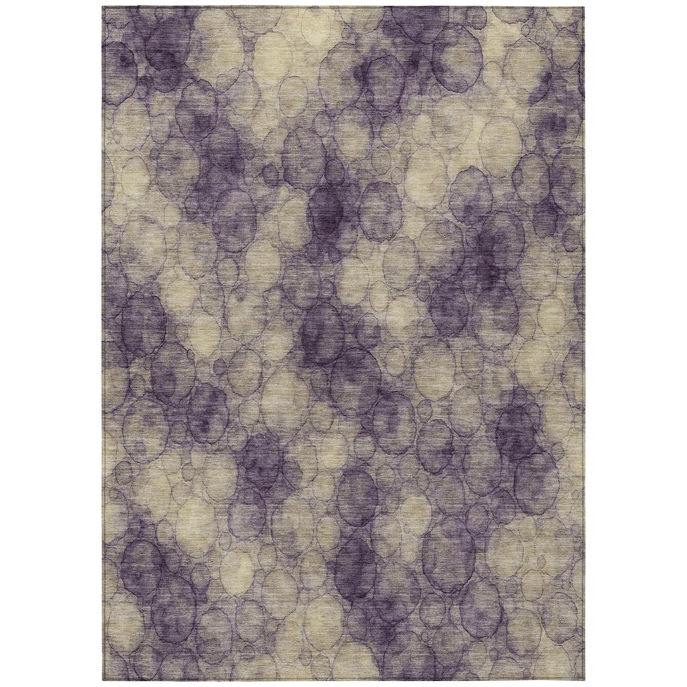 Machine Washable Indoor/Outdoor Chantille ACN2424 Purple 2'6" x 3'10" Rug. Picture 1