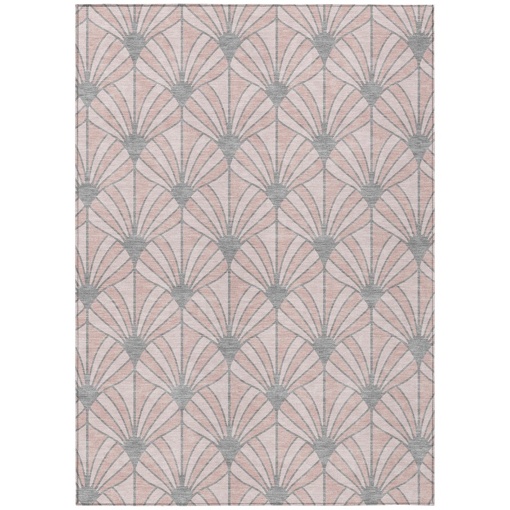 Machine Washable Indoor/Outdoor Chantille ACN2426 Pink 2'6" x 3'10" Rug. Picture 1