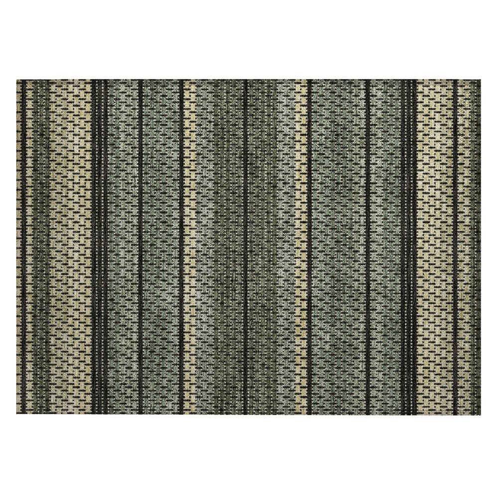 Machine Washable Indoor/Outdoor Chantille ACN2427 Green 1'8" x 2'6" Rug. Picture 1