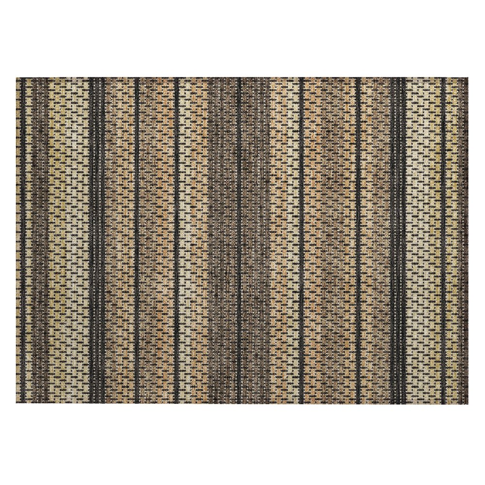Machine Washable Indoor/Outdoor Chantille ACN2427 Gold 1'8" x 2'6" Rug. Picture 1