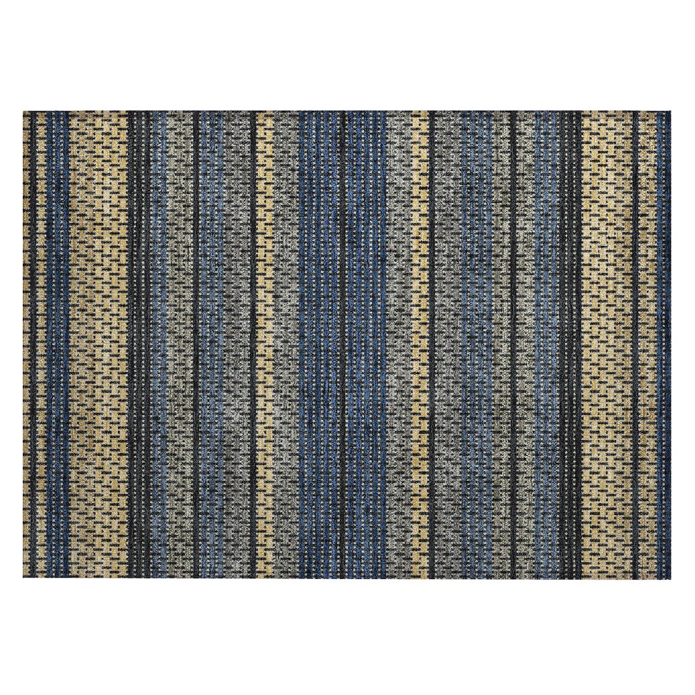 Machine Washable Indoor/Outdoor Chantille ACN2427 Blue 1'8" x 2'6" Rug. Picture 1
