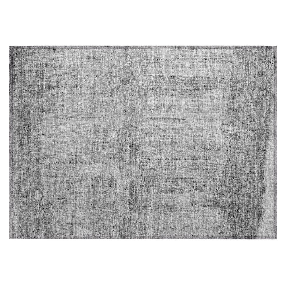 Machine Washable Indoor/Outdoor Chantille ACN2428 Gray 1'8" x 2'6" Rug. Picture 1