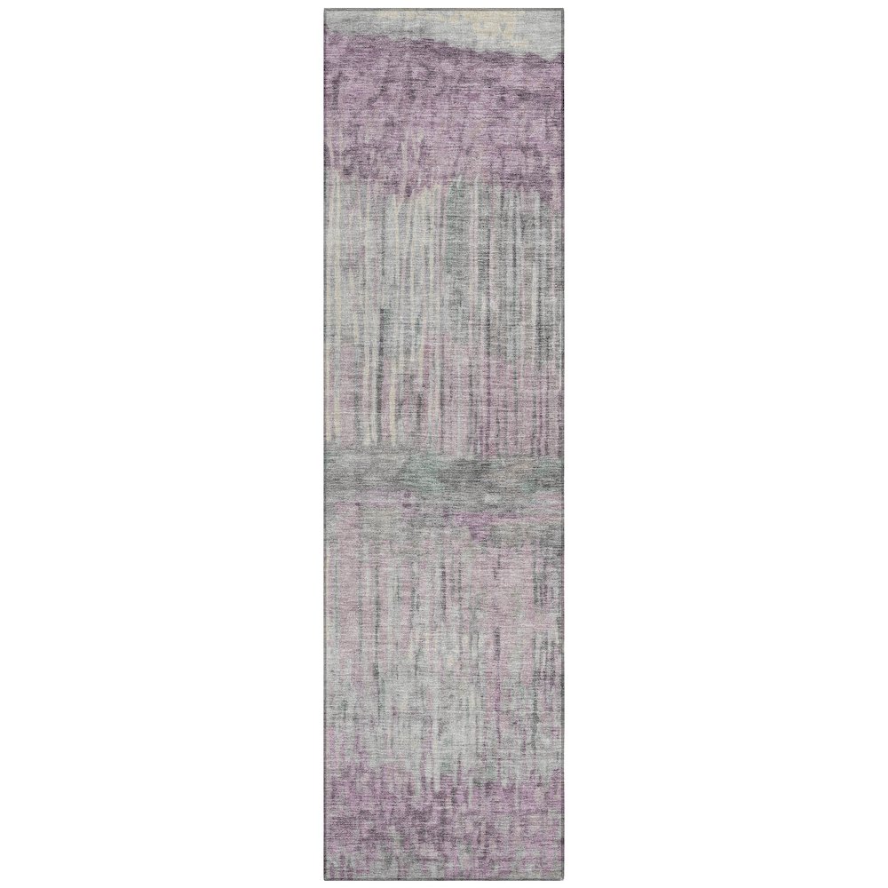 Machine Washable Indoor/Outdoor Chantille ACN2428 Purple 2'3" x 7'6" Runner Rug. Picture 1