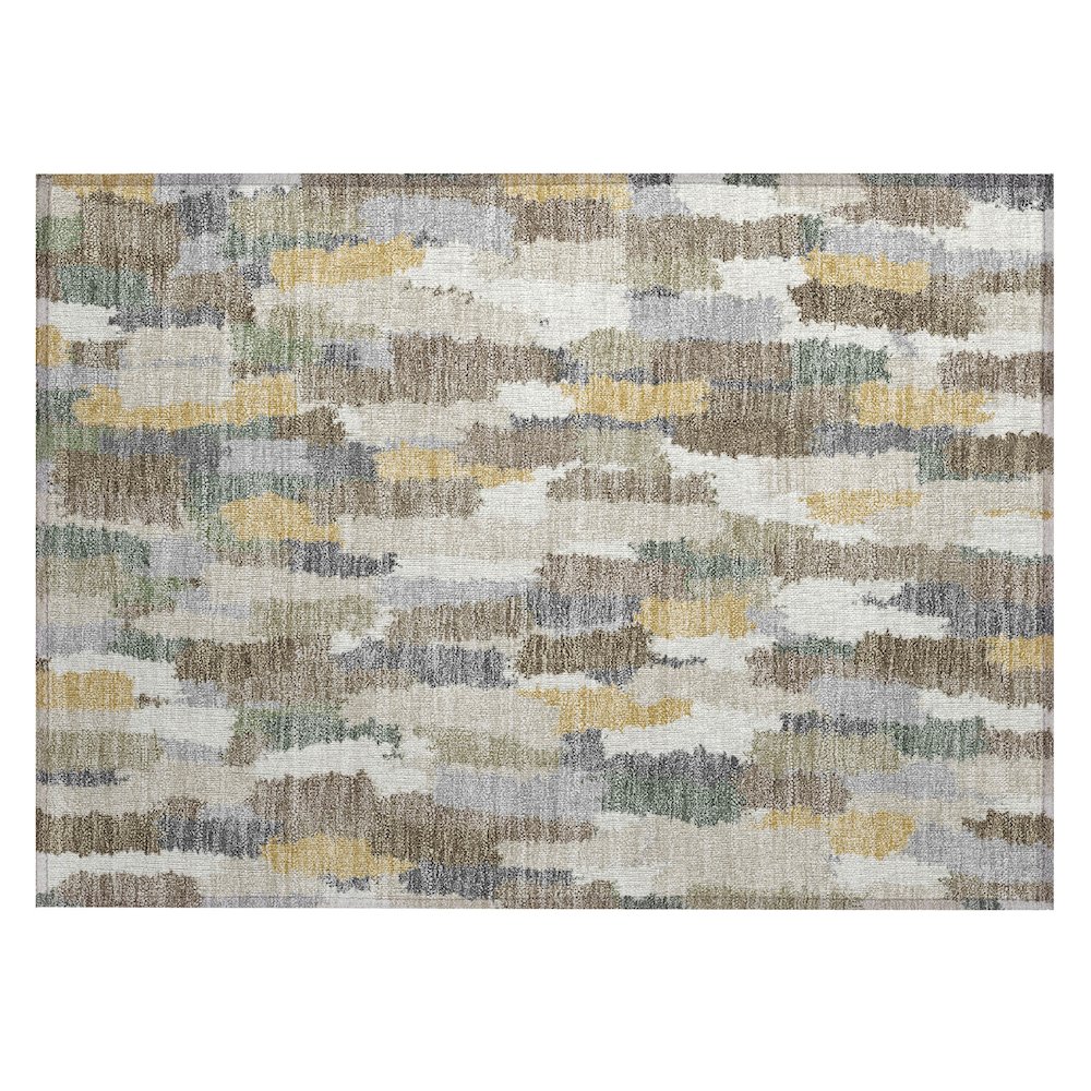 Machine Washable Indoor/Outdoor Chantille ACN2437 Ivory 1'8" x 2'6" Rug. Picture 1