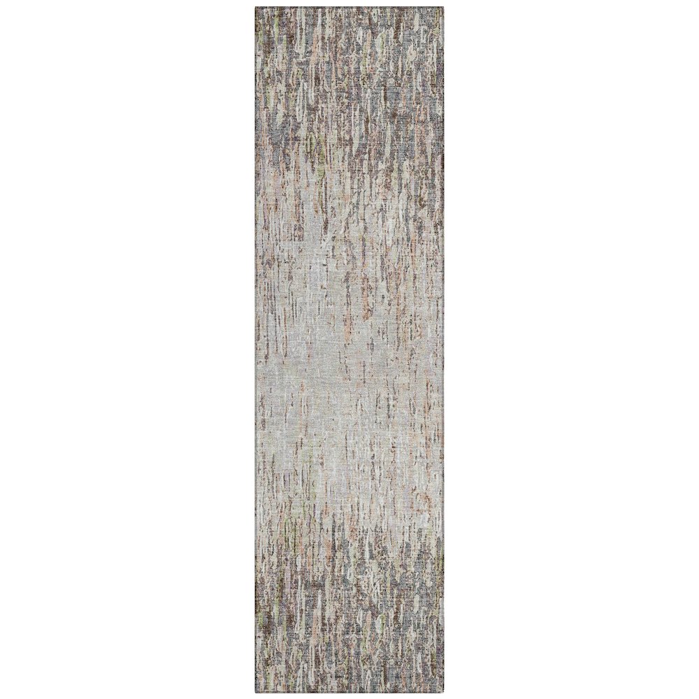 Machine Washable Indoor/Outdoor Chantille ACN2439 Gray 2'3" x 7'6" Runner Rug. Picture 1