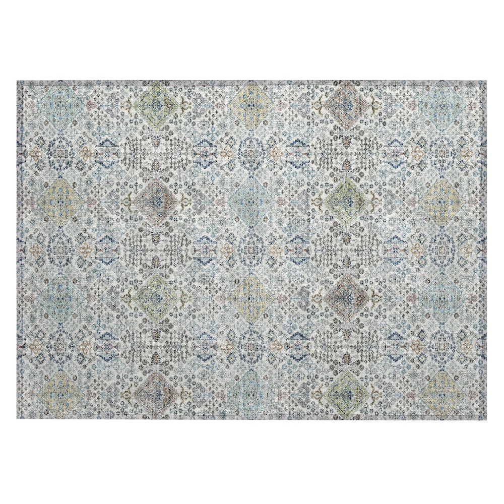 Machine Washable Indoor/Outdoor Chantille ACN2440 Ivory 1'8" x 2'6" Rug. Picture 1