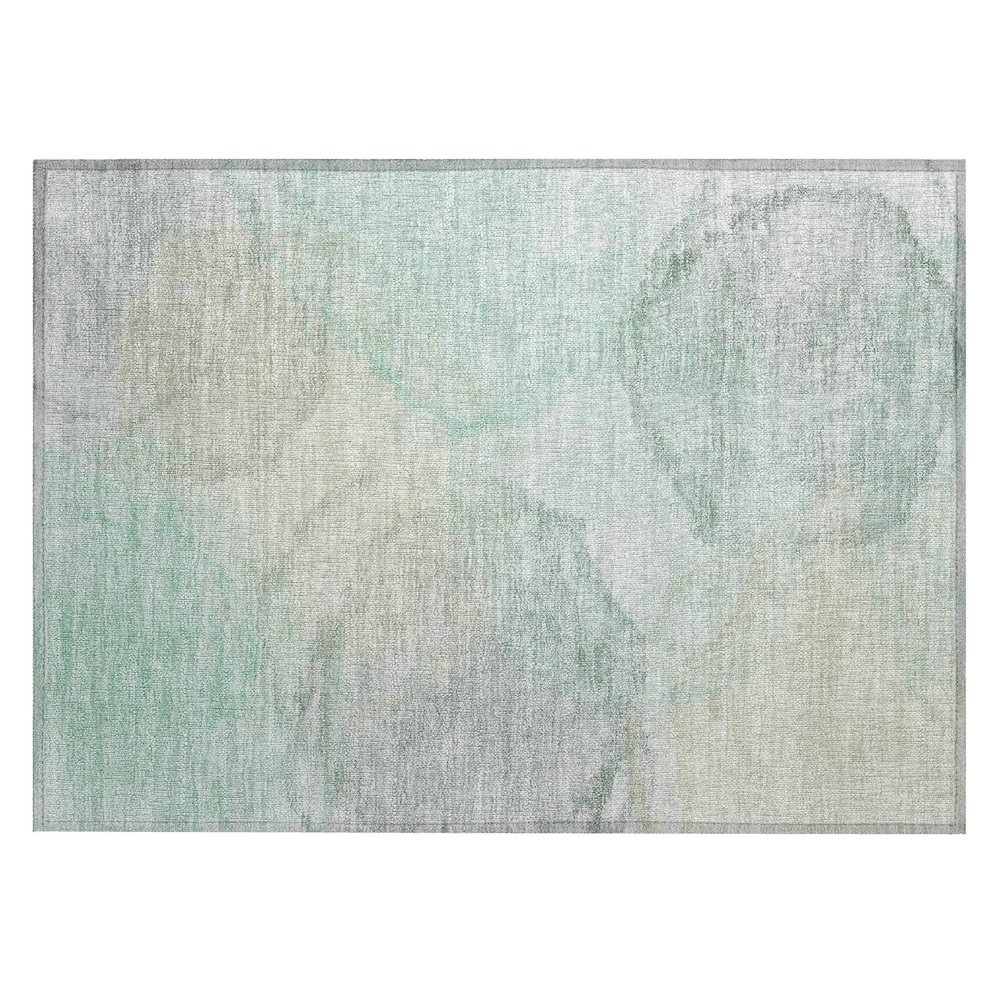 Machine Washable Indoor/Outdoor Chantille ACN2443 Green 1'8" x 2'6" Rug. Picture 1
