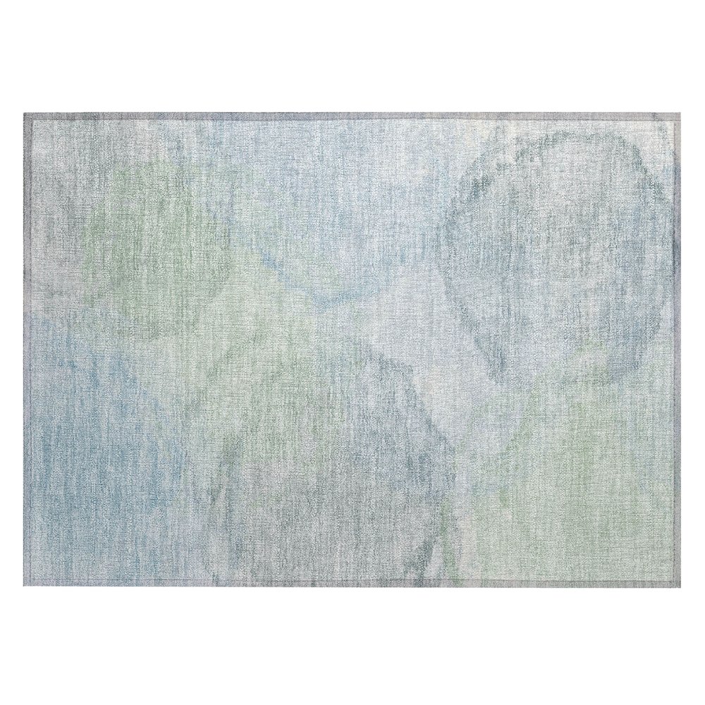 Machine Washable Indoor/Outdoor Chantille ACN2443 Blue 1'8" x 2'6" Rug. Picture 1