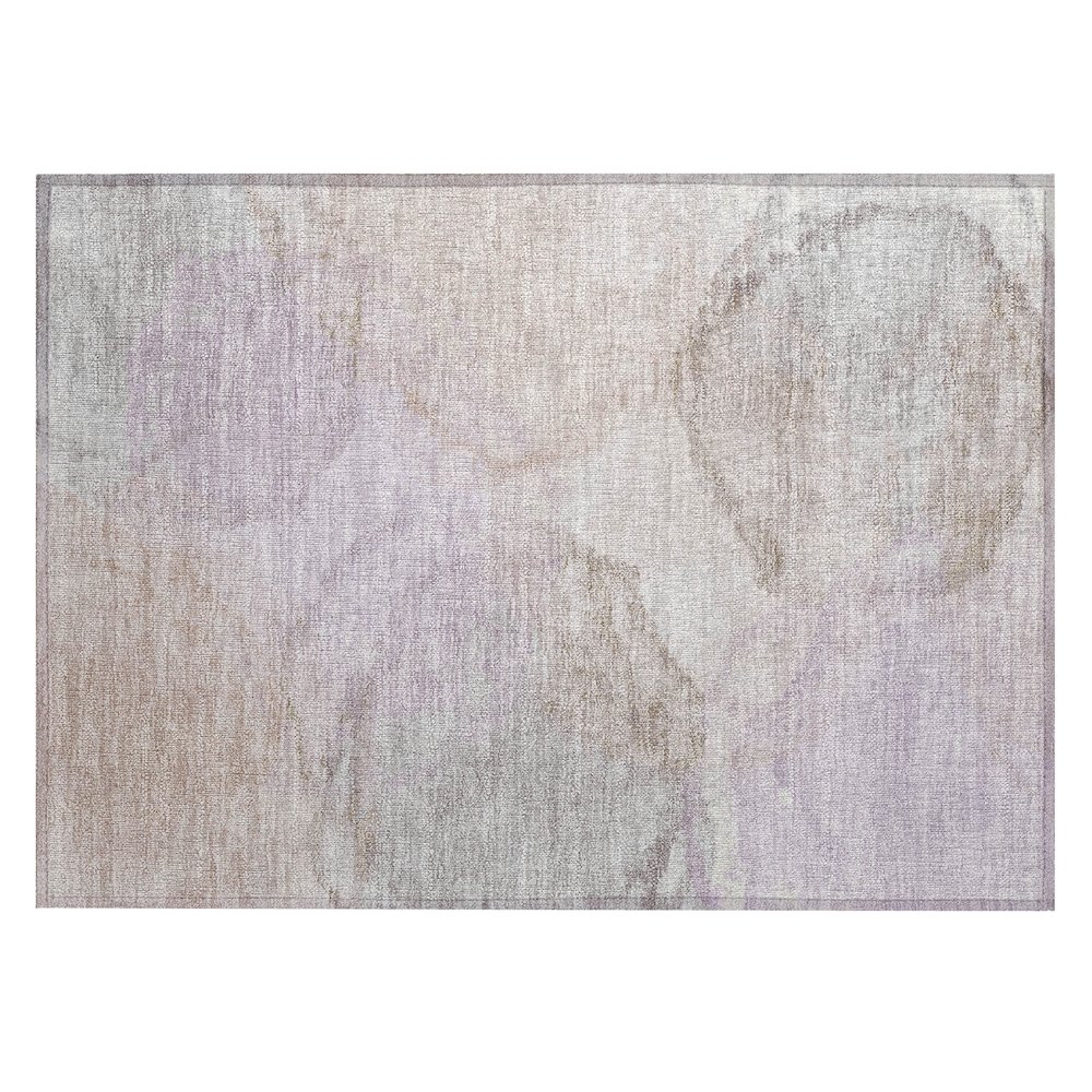 Machine Washable Indoor/Outdoor Chantille ACN2443 Brown 1'8" x 2'6" Rug. Picture 1