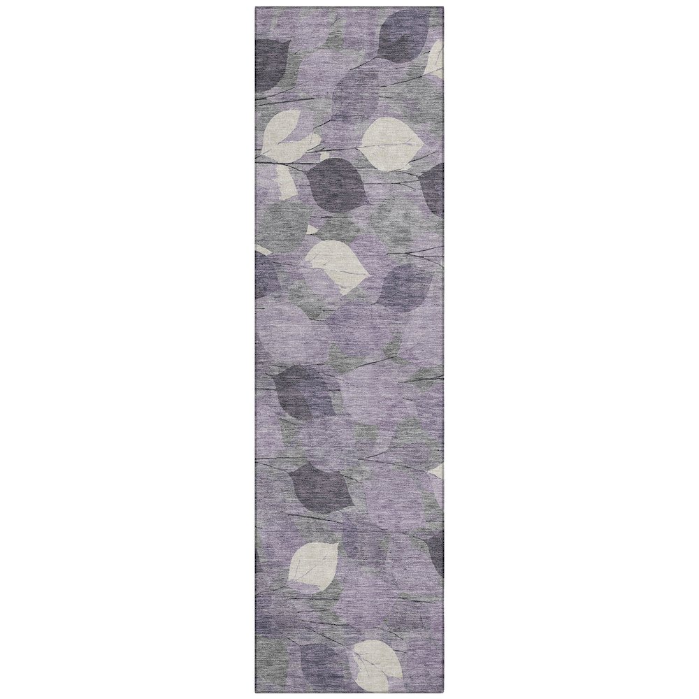 Machine Washable Indoor/Outdoor Chantille ACN2444 Purple 2'3" x 7'6" Runner Rug. Picture 1