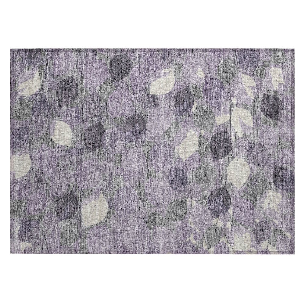 Machine Washable Indoor/Outdoor Chantille ACN2444 Purple 1'8" x 2'6" Rug. Picture 1