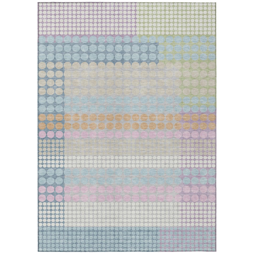 Machine Washable Indoor/Outdoor Chantille ACN2445 Blue 2'6" x 3'10" Rug. Picture 1