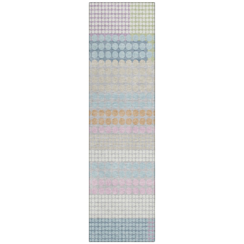 Machine Washable Indoor/Outdoor Chantille ACN2445 Blue 2'3" x 7'6" Runner Rug. Picture 1