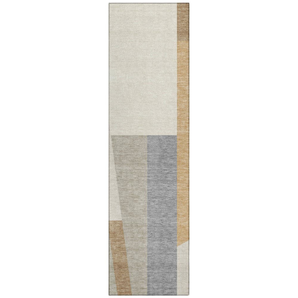 Machine Washable Indoor/Outdoor Chantille ACN2446 Brown 2'3" x 7'6" Runner Rug. Picture 1