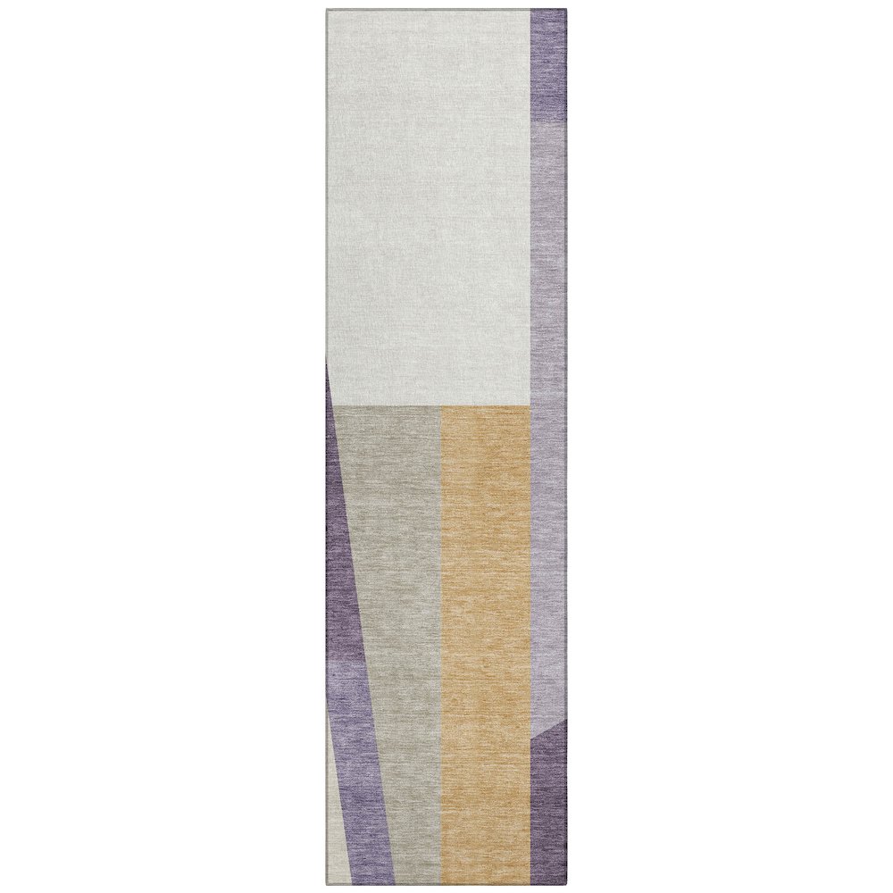 Machine Washable Indoor/Outdoor Chantille ACN2446 Purple 2'3" x 7'6" Runner Rug. Picture 1