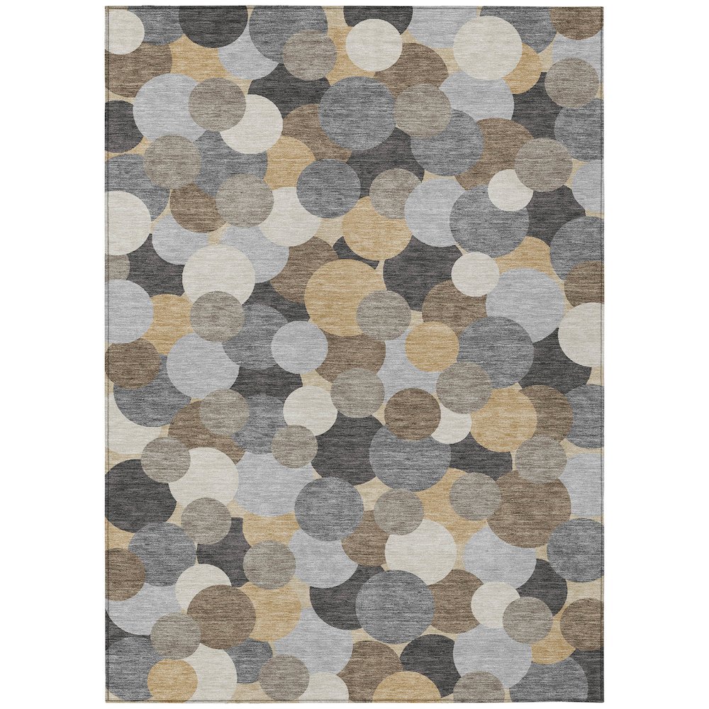Machine Washable Indoor/Outdoor Chantille ACN2450 Gray 2'6" x 3'10" Rug. Picture 1