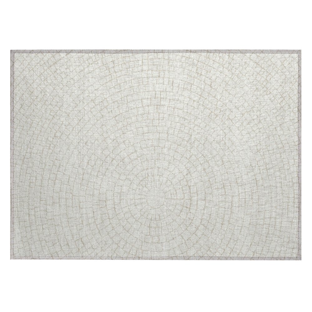 Machine Washable Indoor/Outdoor Chantille ACN2455 Ivory 1'8" x 2'6" Rug. Picture 1