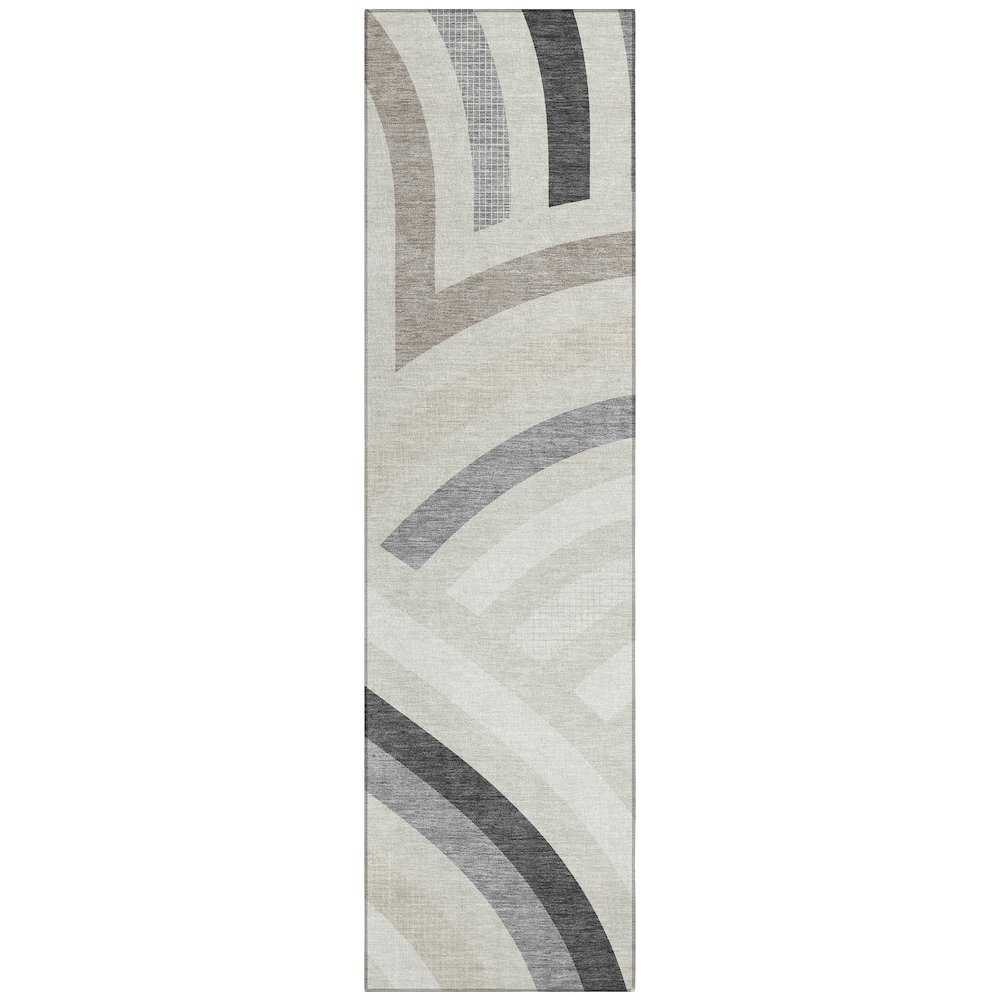 Machine Washable Indoor/Outdoor Chantille ACN2467 Ivory 2'3" x 7'6" Runner Rug. Picture 1