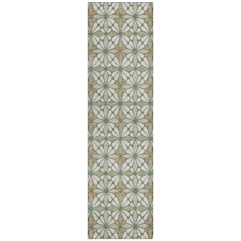 Machine Washable Indoor/Outdoor Chantille ACN2469 Ivory 2'3" x 7'6" Runner Rug. Picture 1