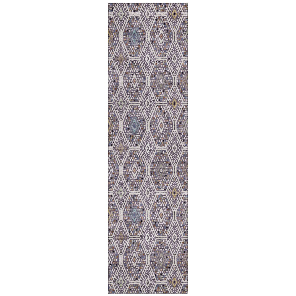 Machine Washable Indoor/Outdoor Chantille ACN2471 Ivory 2'3" x 7'6" Runner Rug. Picture 1