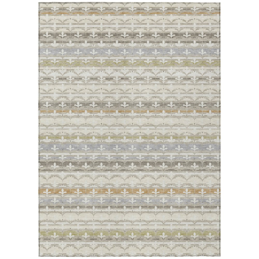Machine Washable Indoor/Outdoor Chantille ACN2479 Ivory 2'6" x 3'10" Rug. Picture 1