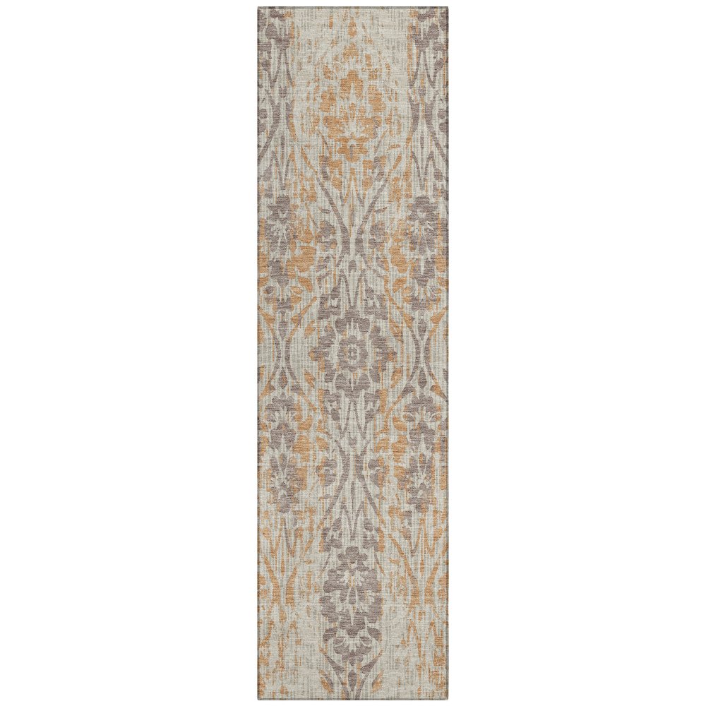 Machine Washable Indoor/Outdoor Chantille ACN2482 Brown 2'3" x 7'6" Runner Rug. Picture 1