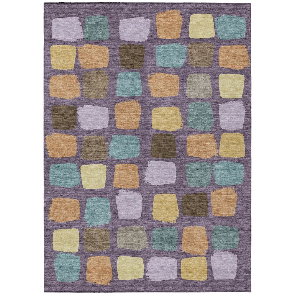 Machine Washable Indoor/Outdoor Chantille ACN2501 Purple 2'6" x 3'10" Rug. Picture 1