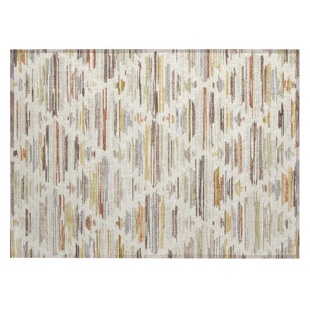 Machine Washable Indoor/Outdoor Chantille ACN2502 Ivory 1'8" x 2'6" Rug. Picture 1