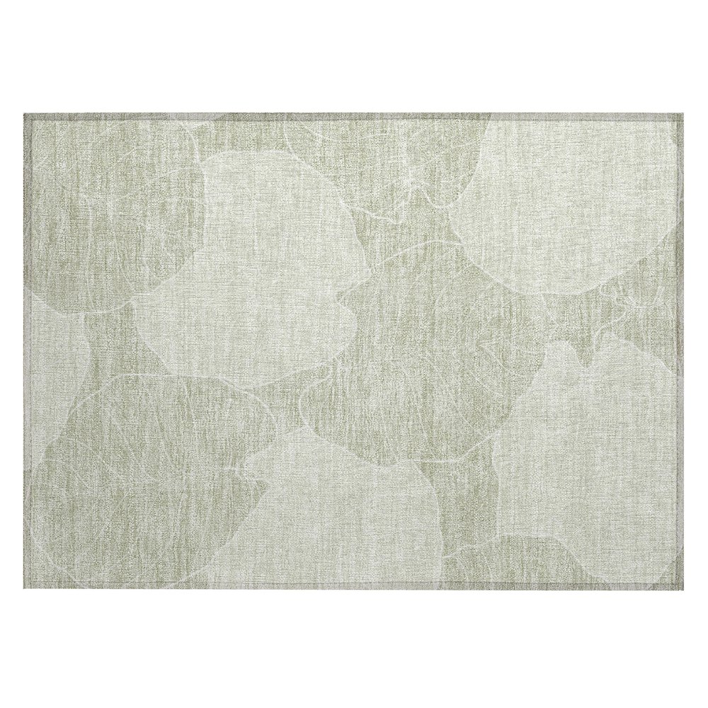 Machine Washable Indoor/Outdoor Chantille ACN2506 Green 1'8" x 2'6" Rug. Picture 1
