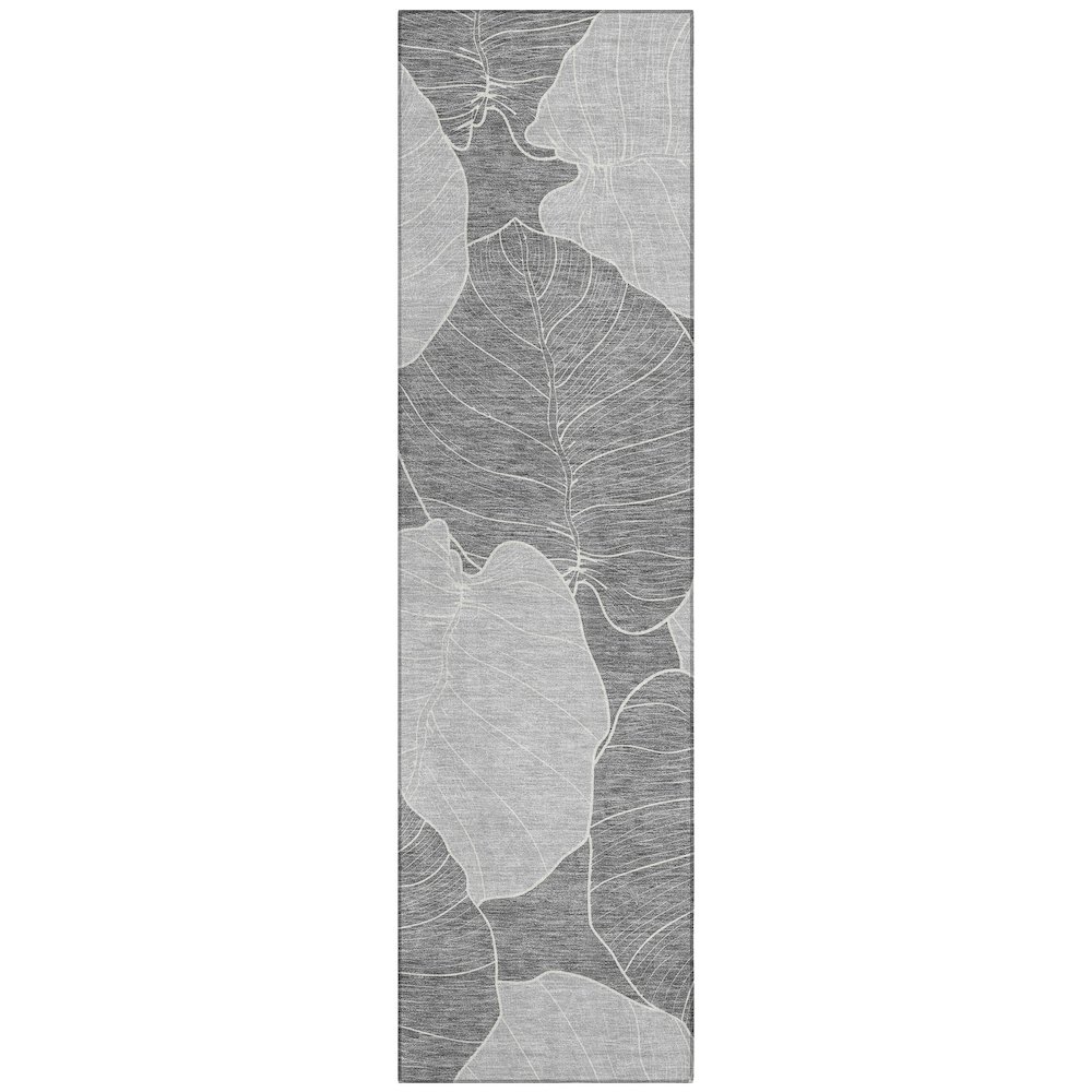 Machine Washable Indoor/Outdoor Chantille ACN2506 Gray 2'3" x 7'6" Runner Rug. Picture 1