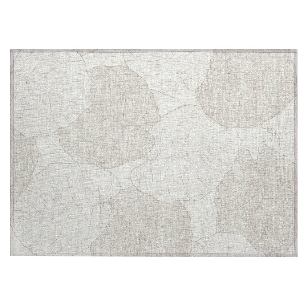 Machine Washable Indoor/Outdoor Chantille ACN2506 Ivory 1'8" x 2'6" Rug. Picture 1